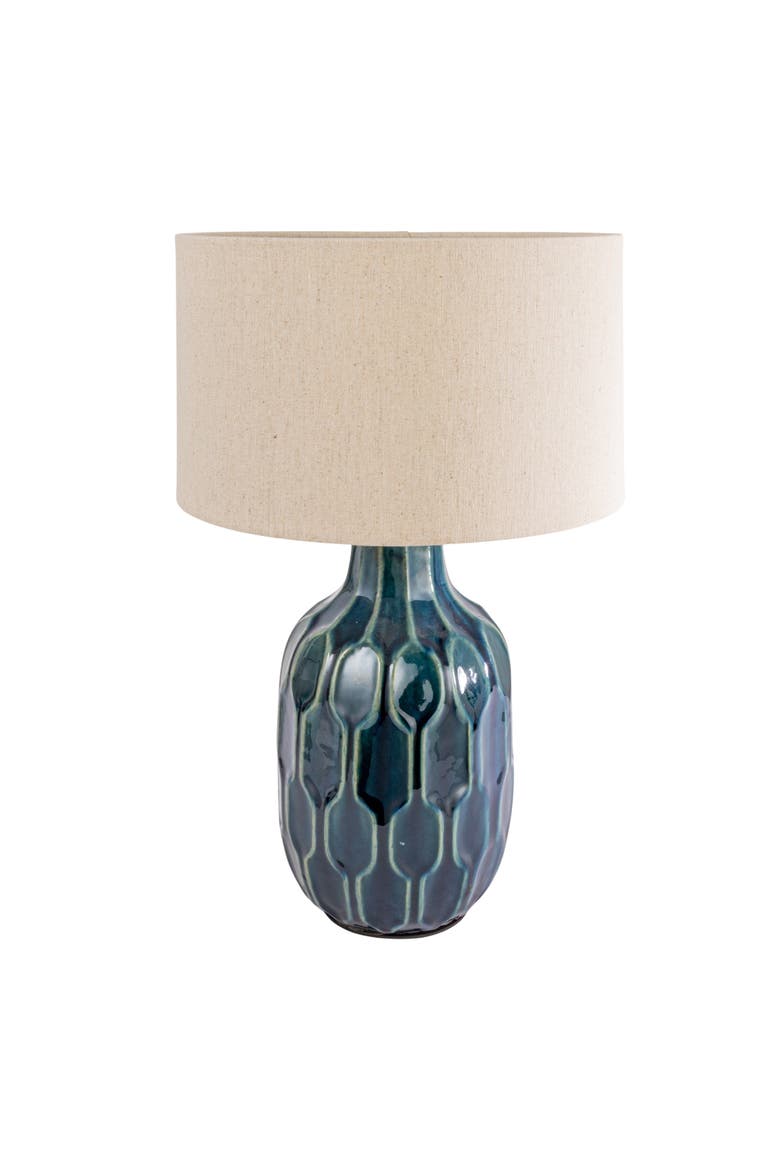 Table Lamp with Shade, Main, color, Blue