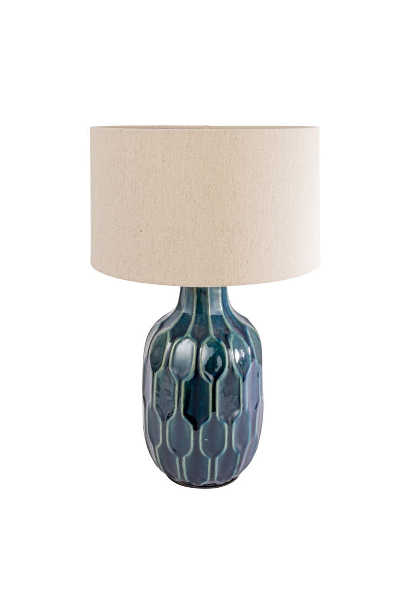 Storied Home Table Lamp with Shade, Main, color, Blue