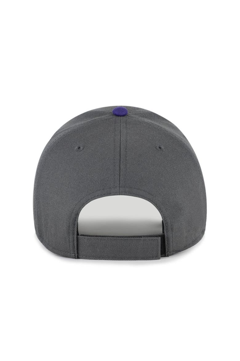 Men's '47 Charcoal Minnesota Vikings Split Block MVP Adjustable Hat, Alternate, color, Charcoal