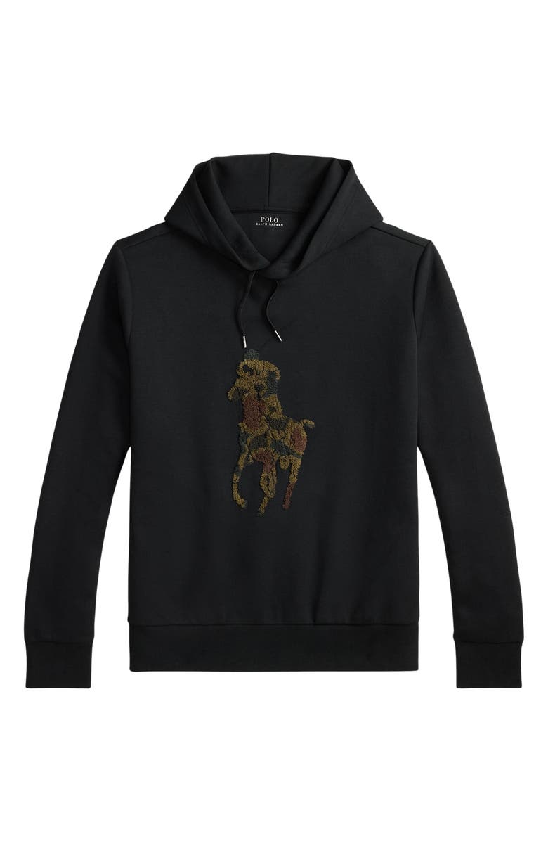 Polo Ralph Lauren Camo Big Pony Appliqué Double-Knit Hoodie, Alternate, color, 