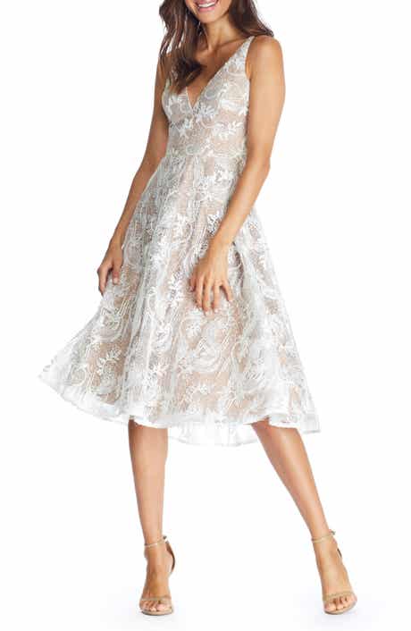 Elisa Lace Fit & Flare Dress