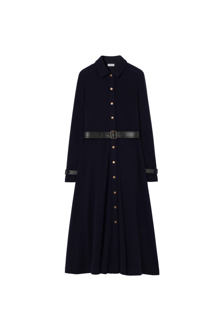 Wool Shirt Dress, Alternate, color, Navy
