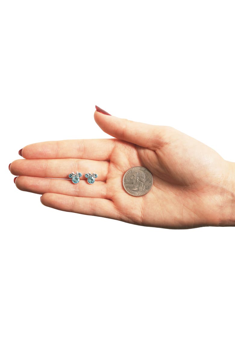 Birthstone Stud Earrings, Alternate, color, December - Light Sapphire