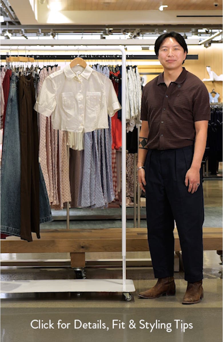 The Stripe Cotton & Silk Utility Shirt, sales video thumbnail