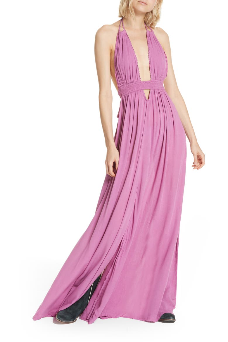Endless Summer by Free People Look into the Sun Maxi Dress, Main, color, VIOLET
