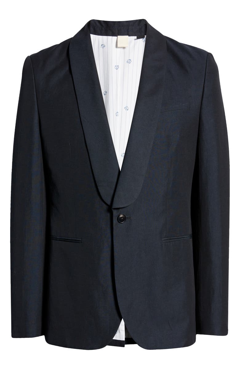 Ted Baker London Waitby Navy Linen & Cotton Dinner Jacket, Alternate, color,