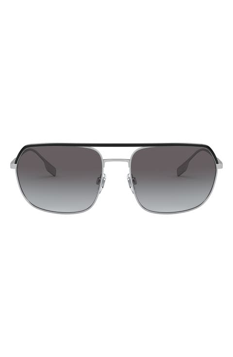 58mm Aviator Sunglasses