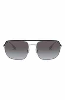 Burberry 58mm Aviator Sunglasses
