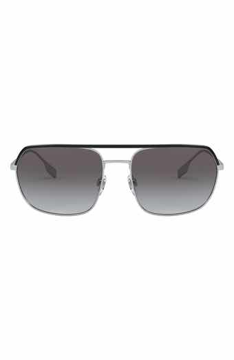 Burberry 58mm Aviator Sunglasses