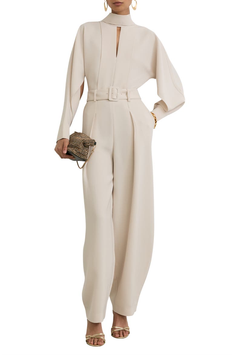 June High Neck Jumpsuit, Main, color, STONE NEUTRAL