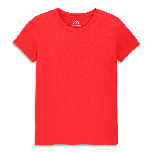 Primary Adult Classic Slub Crewneck Tee In Red