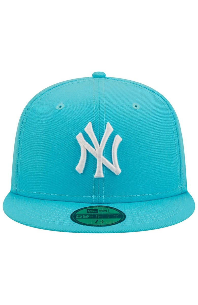 New Era Men's New Era Blue New York Yankees Vice Highlighter Logo 59FIFTY Fitted Hat, Alternate, color, 