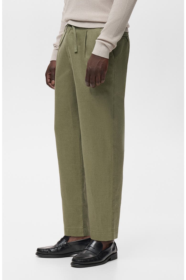 Slim Fit Drawstring Pants, Alternate, color, KHAKI GREEN