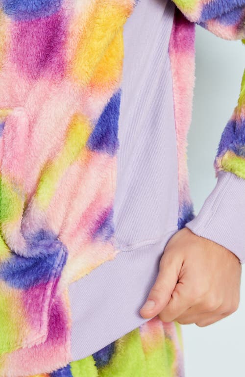 Jambys Floof Crew Crewneck In Neon Blur