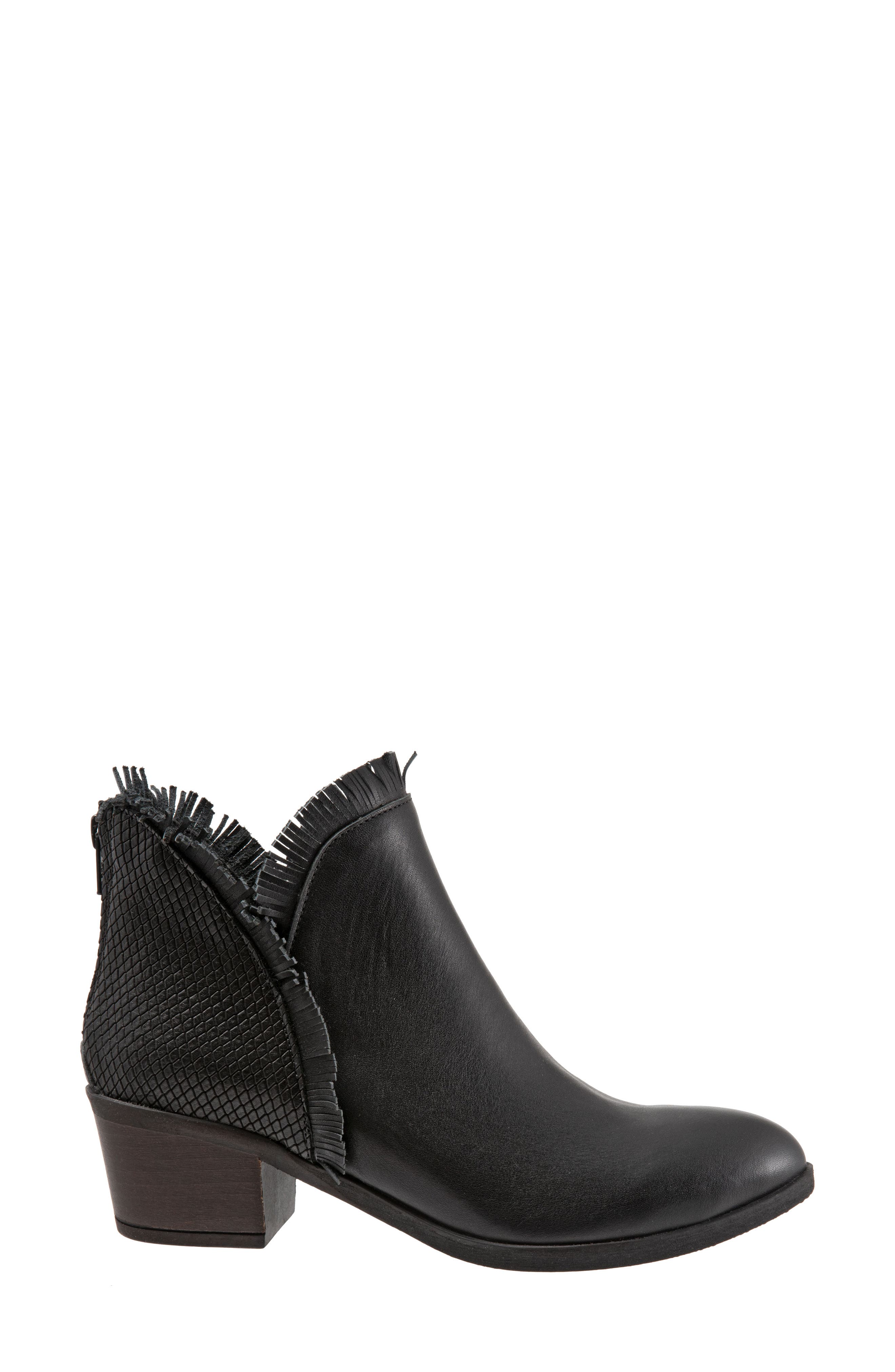Cathy Bootie, Alternate, color, BLACK SNAKE LEATHER