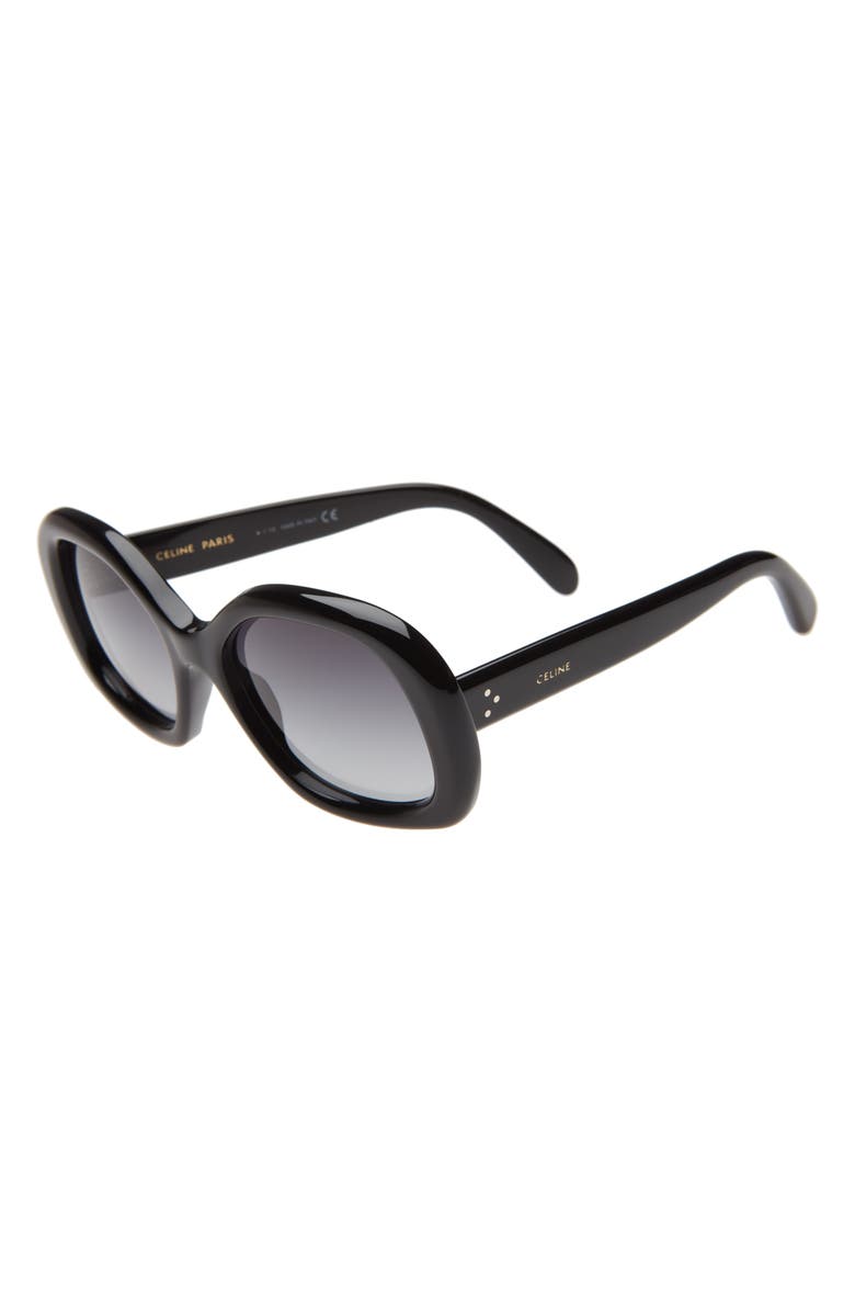 CELINE 55mm Gradient Round Sunglasses, Alternate, color,