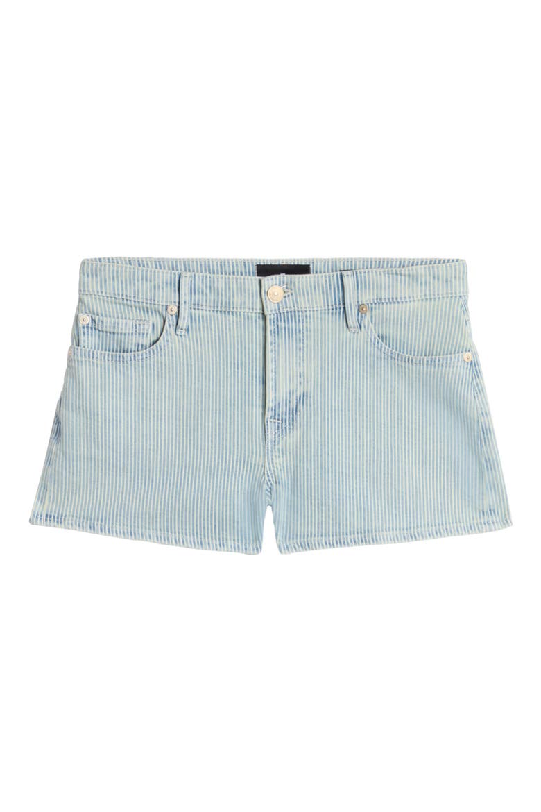 Low Rise Denim Shorts, Alternate, color, STRIPES