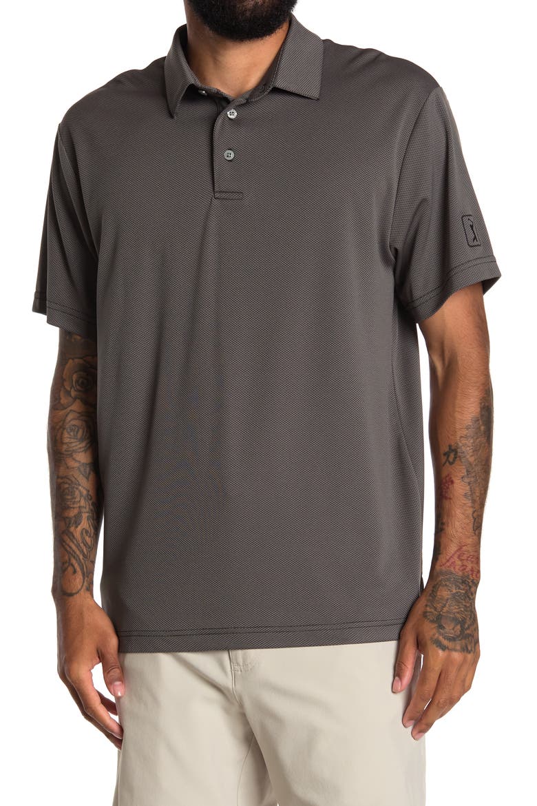 Gep Jacquard Polo, Main, color, CAVIAR