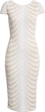 Dress the Population Marcella Sequin Stripe Cocktail Sheath Dress