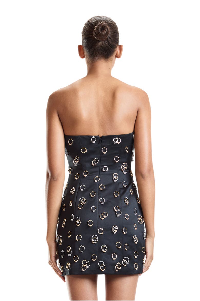 Embellished Ring Dress, Alternate, color, Black