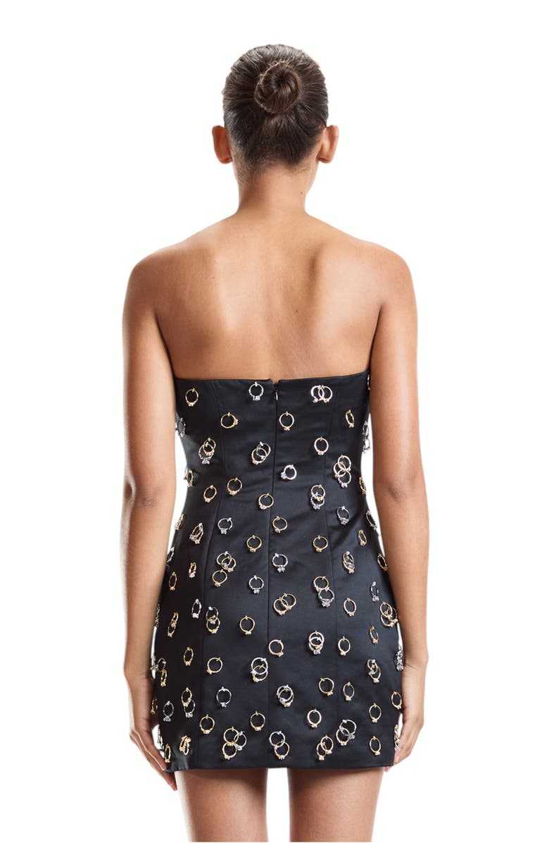Cynthia Rowley Embellished Ring Dress, Alternate, color, Black