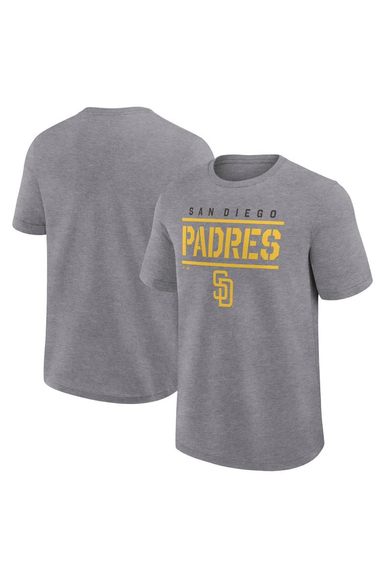 Men's Fanatics Heather Gray San Diego Padres Top Notch T-Shirt, Main, color, Heather Gray