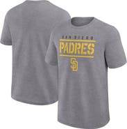 FANATICS Men's Fanatics Heather Gray San Diego Padres Top Notch T-Shirt