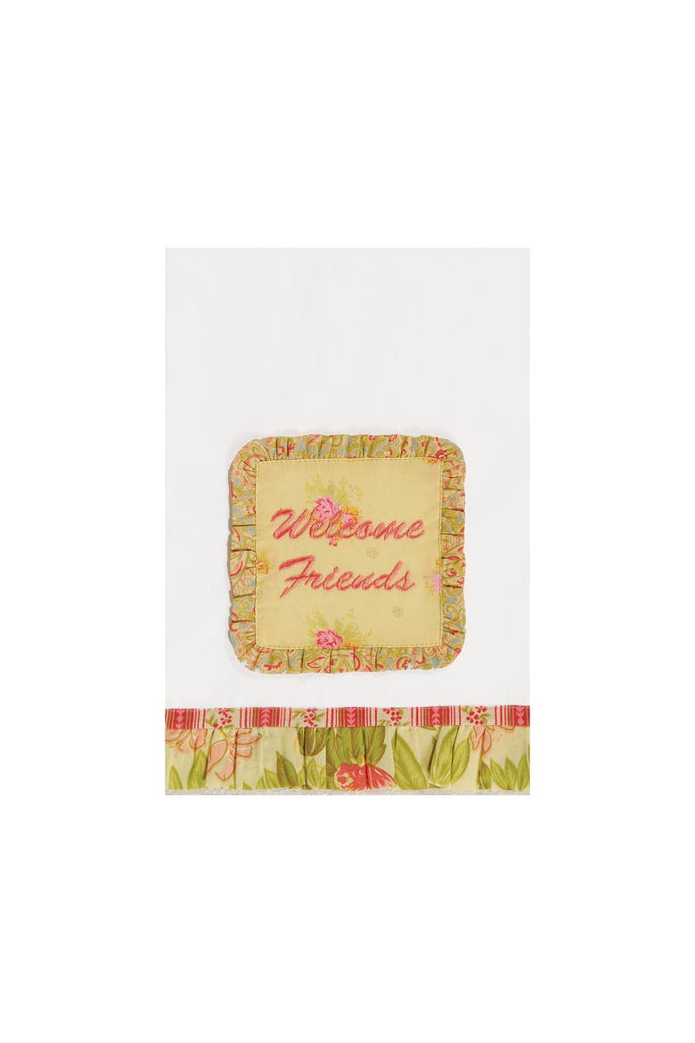Welcome Friends Towel, Main, color, Off-White