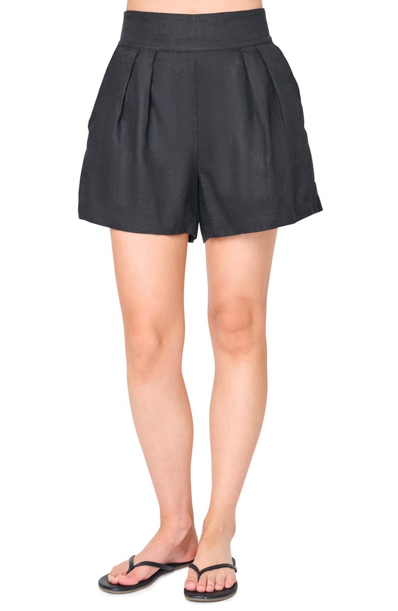 GIBSONLOOK Easy Everyday Cotton Shorts, Main, color, Black