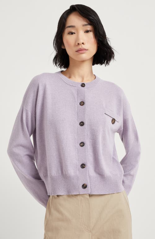 Brunello Cucinelli Monili-detail Cardigan In Lilac