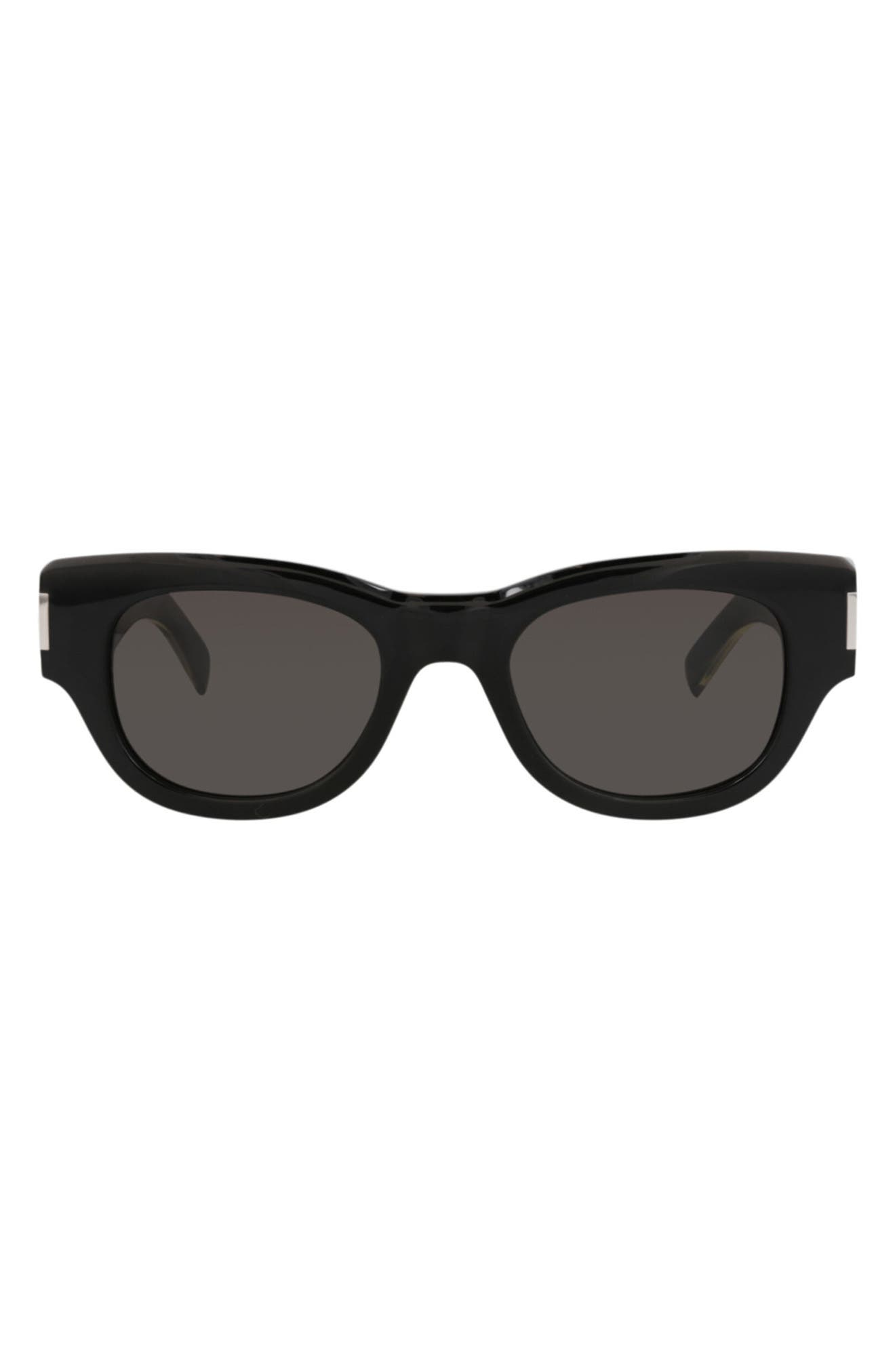 Saint Laurent 49mm Round Sunglasses