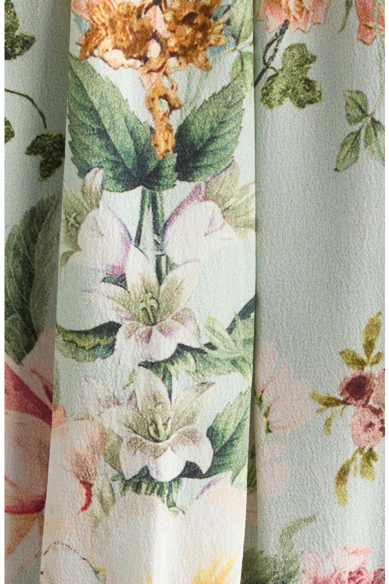 Silk and Linen Corset Dress, Alternate, color, CHAMBER OF BLOOMS