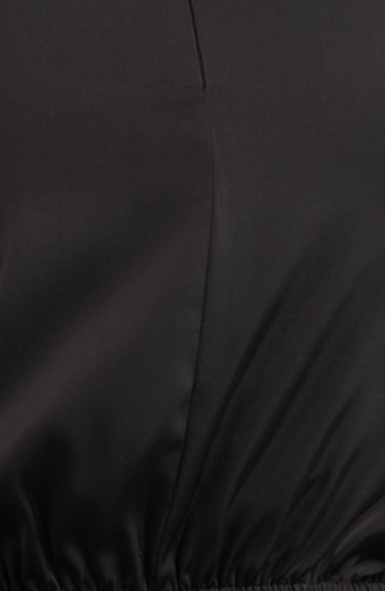 NIKKI LUND Roxy Long Sleeve Top & Asymmetric Hem Skirt, Alternate, color, Black