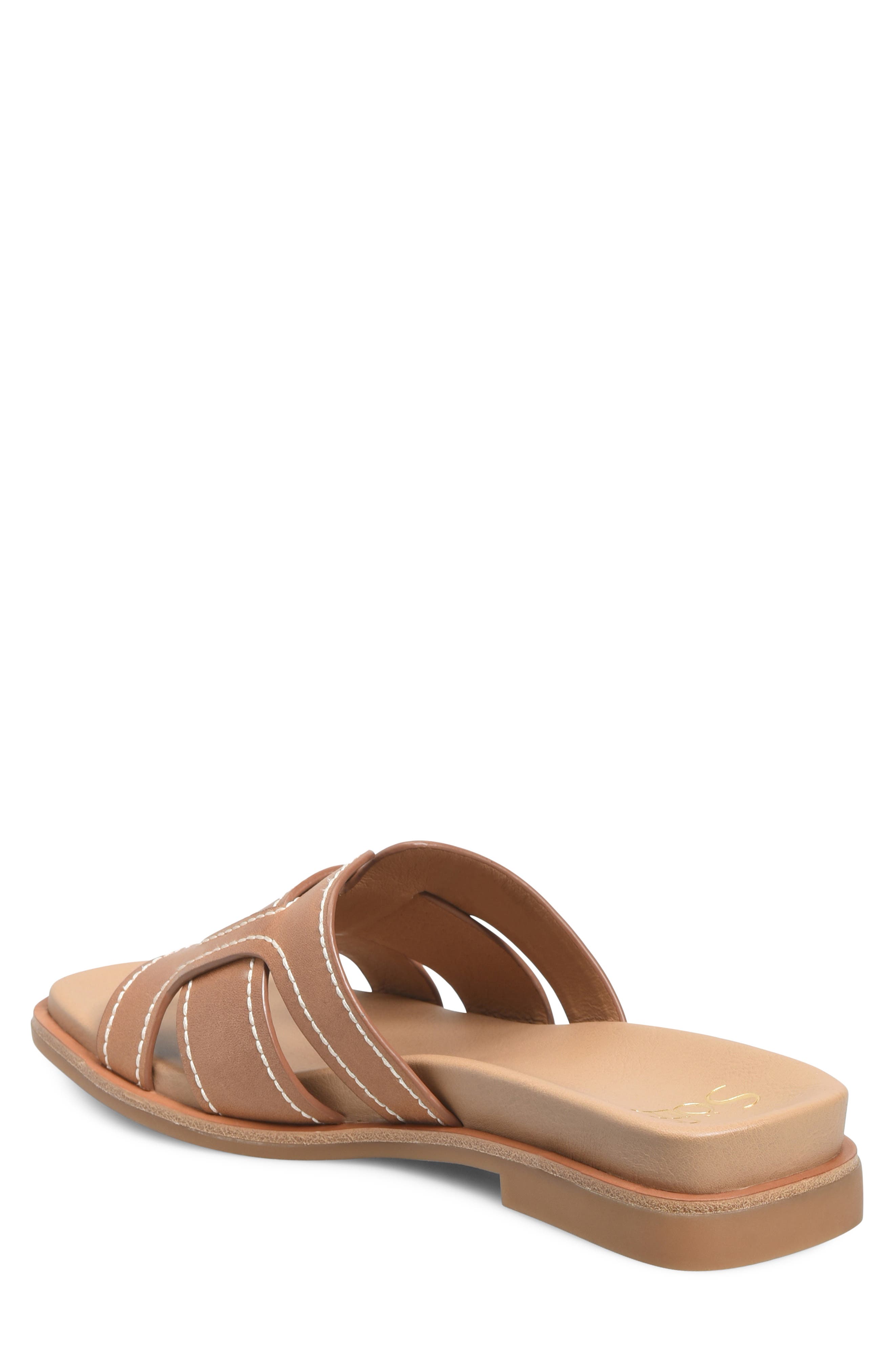Söfft Rachel Slide Sandal, Alternate, color, Luggage