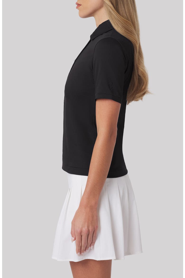 Suki Polo, Alternate, color, BLACK