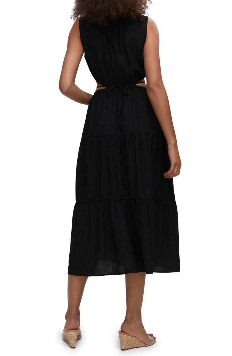 MANGO Cutout Midi Dress, Alternate, color, 