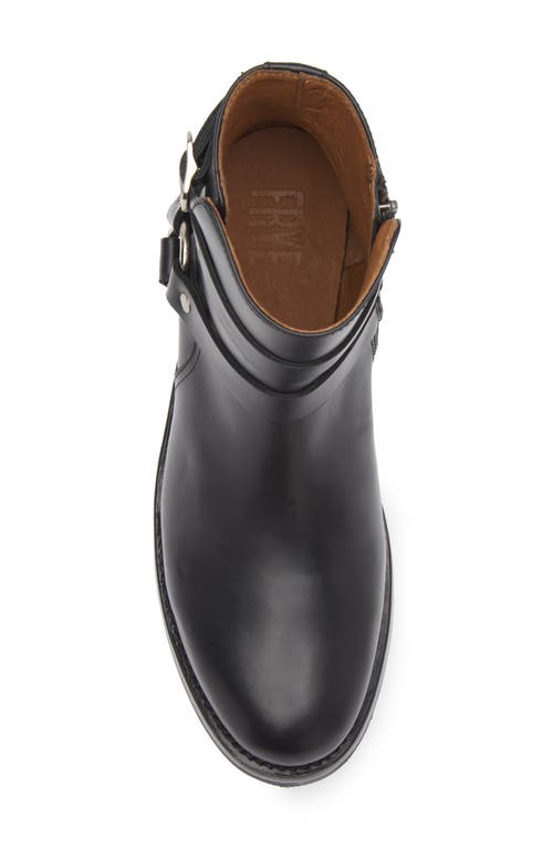 Frye Dylan Harness Leather Boot In Black
