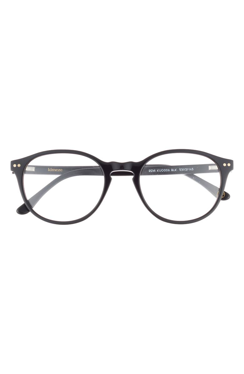 KIMEZE 53mm Round Optical Glasses, Main, color,