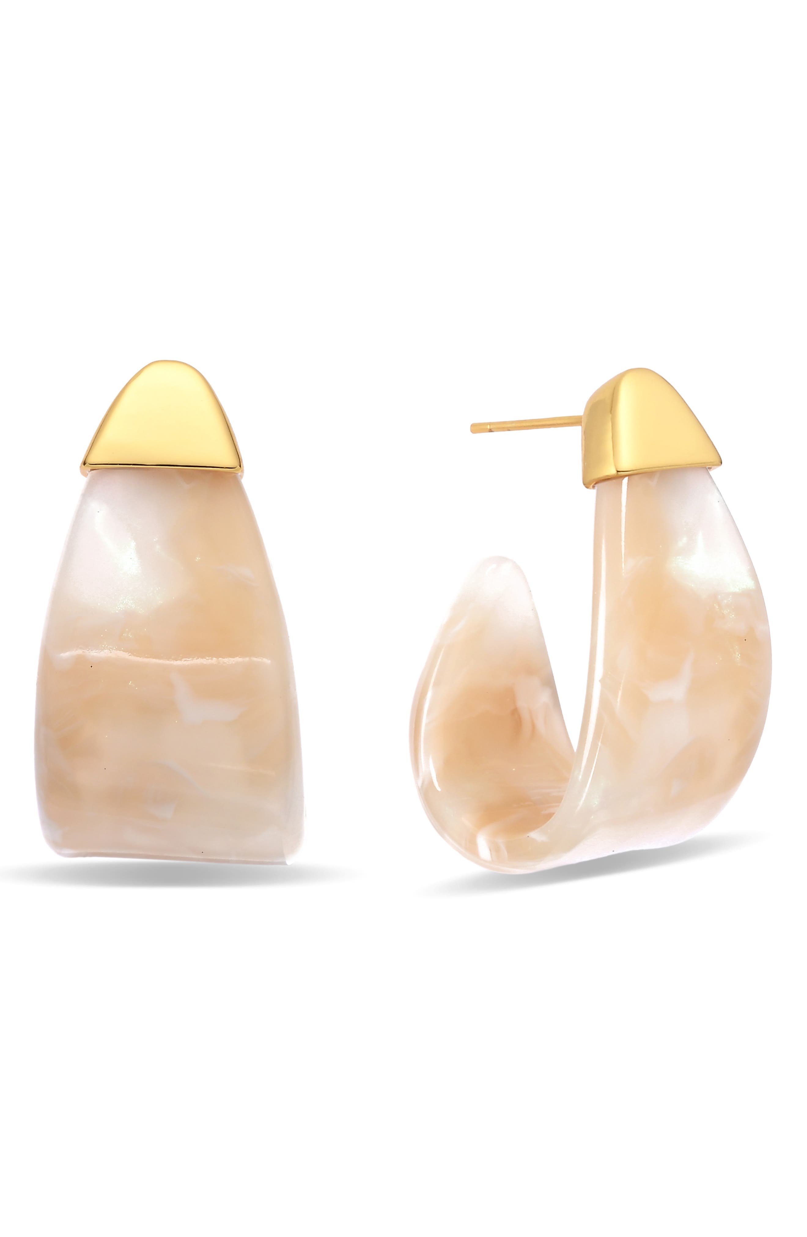 Valora Resin Hoop Earrings