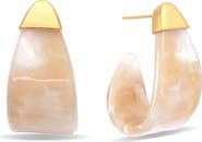 EYE CANDY LOS ANGELES Valora Resin Hoop Earrings