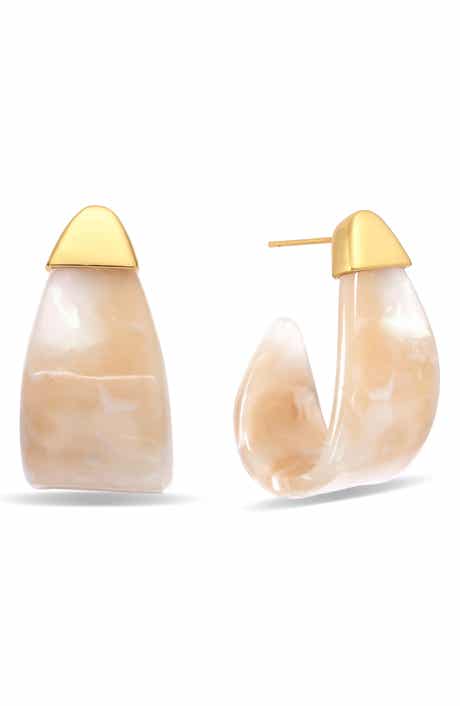 Valora Resin Hoop Earrings