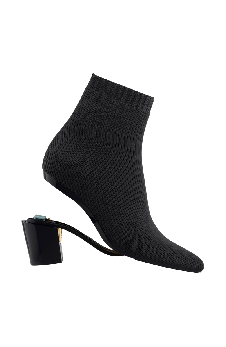 Pashion Footwear The Bootie 3" Block Convertible Heel, Alternate, color, Coal Knit