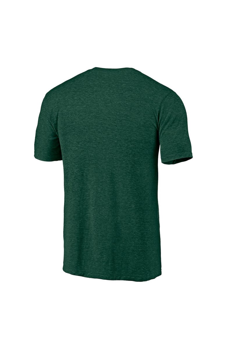 FANATICS Men's Fanatics Branded Heathered Green Oakland Athletics Bringin' The Swingin' Hometown Collection Tri-Blend T-Shirt, Alternate, color,