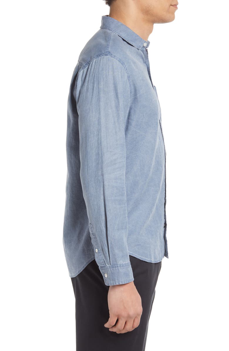 Rails Mykonos Linen Blend Button-Up Shirt, Alternate, color, 