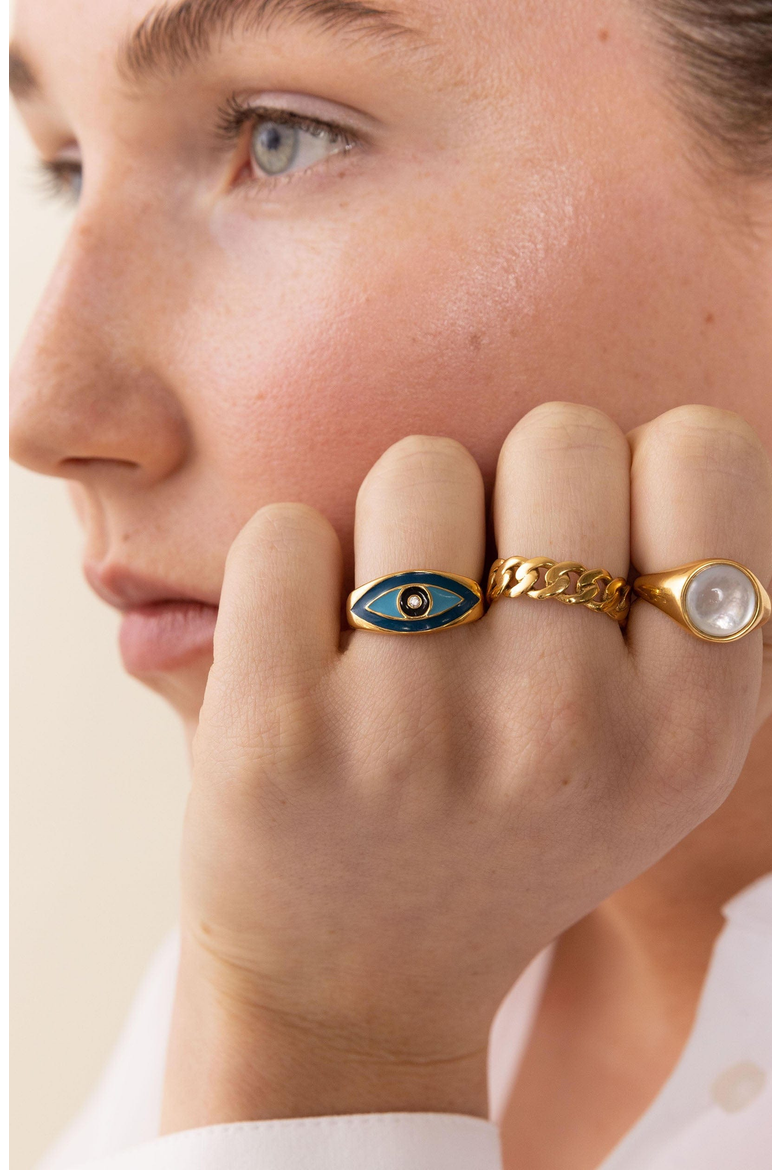 Skyfall Chain Ring, Alternate, color, Gold