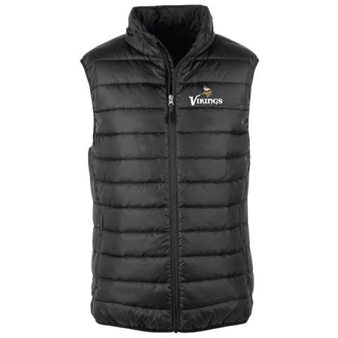Men's Dunbrooke Black Minnesota Vikings Alberta Full-Zip Puffer Vest
