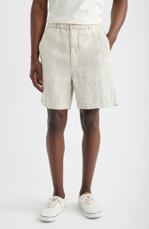 Pull-On Linen Shorts