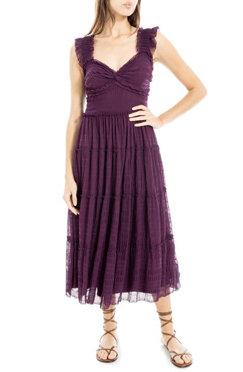 Mesh Sleeveless Maxi Dress