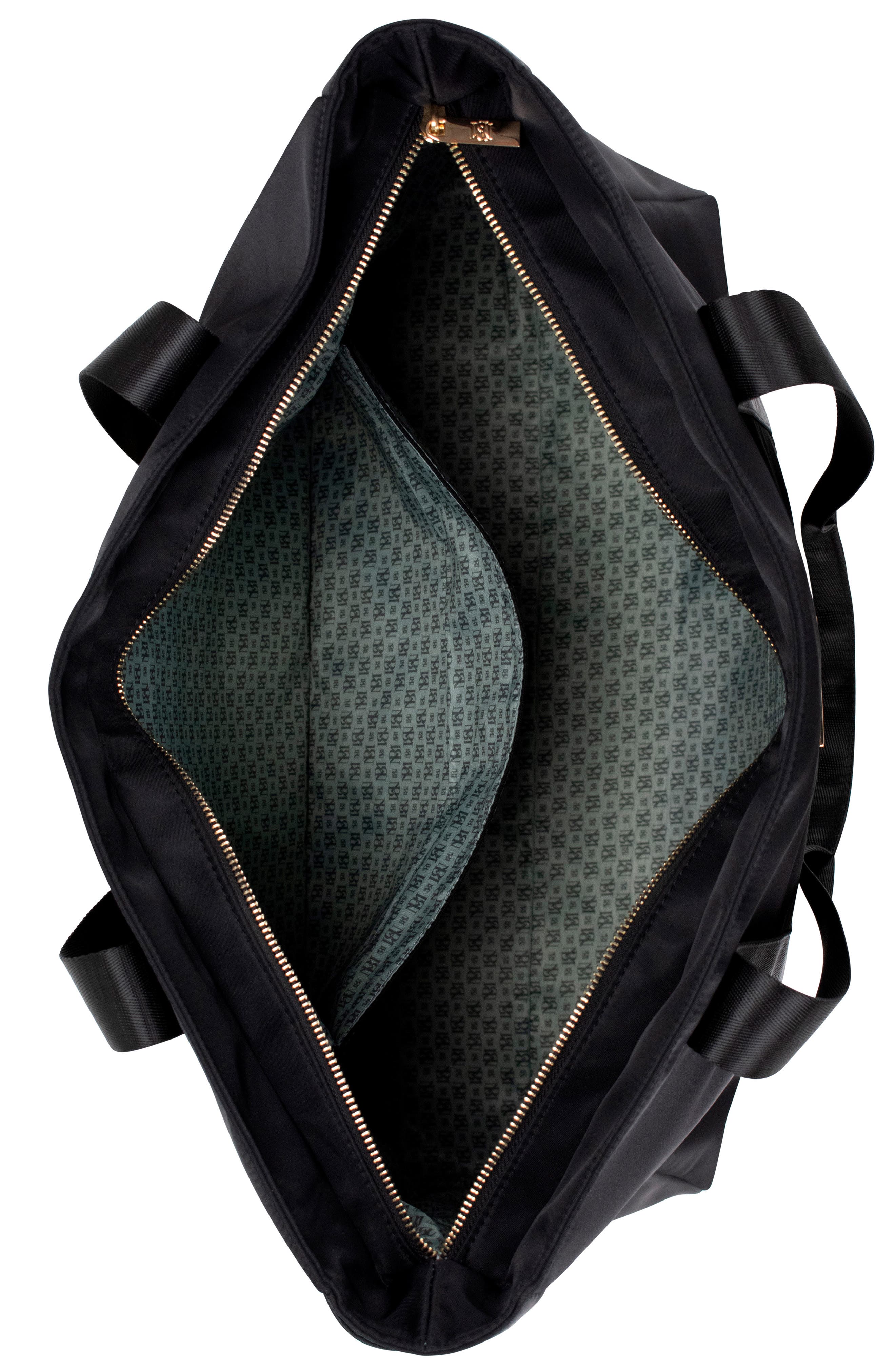 BADGLEY MISCHKA Uncomplicated Nylon Weekender Duffel Bag, Alternate, color, Black