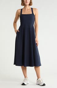 Z by Zella Rib Hybrid Midi Dress